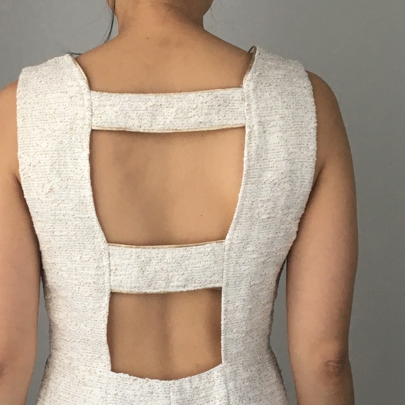 TWEED KNIT OPEN BACK MINIDRESS - Picture 7 of 7